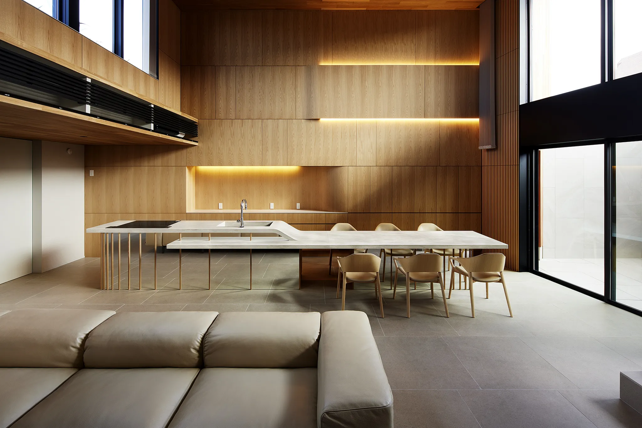 コーリアン® で作るキッチンカウンター